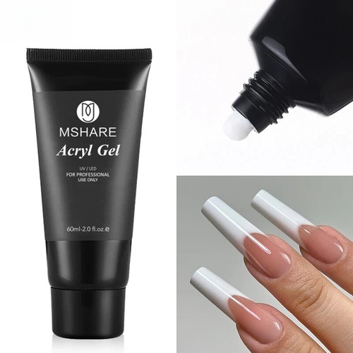 Poly Nails Acryl Gel 60ml Builder UV Led Acrylgel Nails Extensions Acrylic Pink - Picture 9 of 53