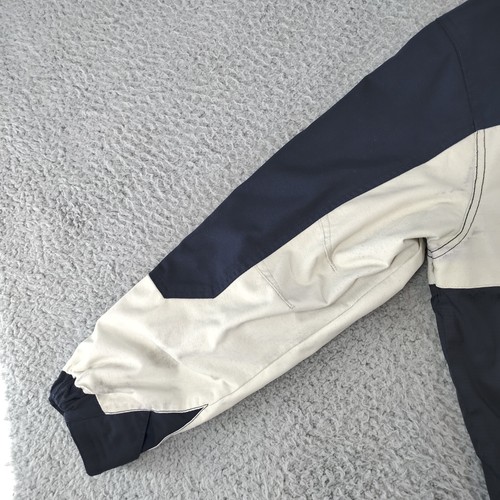 Abercrombie & Fitch Jacket Mens Medium Blue White 1892 Mountain Outerwear Zip-Up - Picture 22 of 23