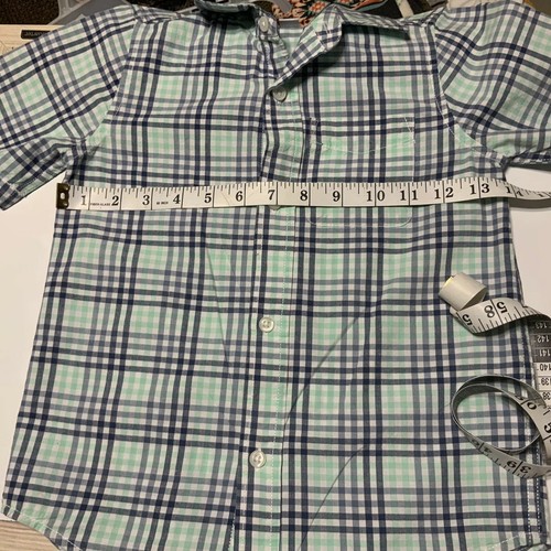 Boys Size Small 5/6 Short Sleeve Children PLACE Casual Shirt Button Up Front  - Picture 4 of 9