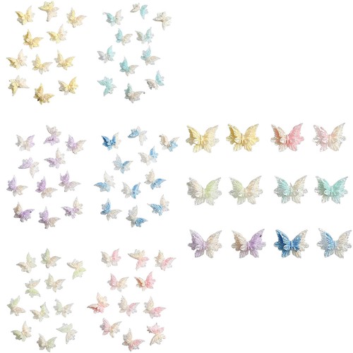 Damen Mädchen Nagelschmuck Exquisit Schmetterling Nagelsticker Luxuriös 3D - Bild 4 von 25