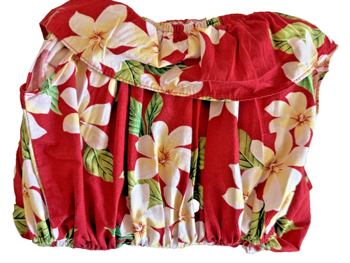Vtg Jade Fashions Hawaii 100% Cottion Red Floral Hibiscus Sundress Girls 8 (?) - Picture 14 of 14