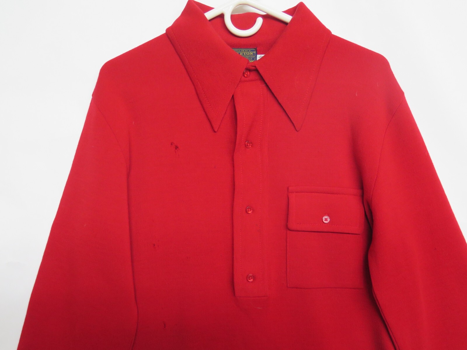 Sir Pendleton Men's Vtg 70s Red Zephyr Wool Sz M … - image 2