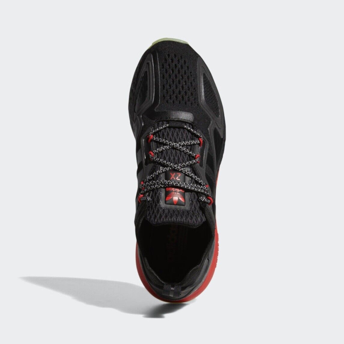 Adidas Originals Mens ZX 2K Boost Shoes Black Scarlet H01925