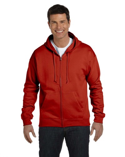 Hanes Adult 7.8 oz. EcoSmart 50/50 Full-Zip Hood Front With Pockets P180 S-3XL - Picture 6 of 12