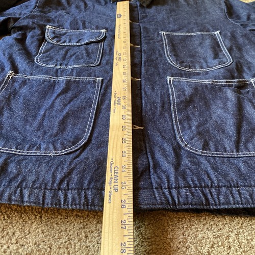 Bob Barker Coperta Foderata Blu Denim Cappotto da Lavoro Carcere Lavoro Fienile Giacca Uomo L - Foto 5 di 7