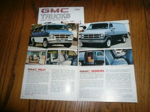 Folleto de ventas de camiones GMC 1984 servicio ligero y mediano - vintage - dos por un precio - Imagen 6 de 8