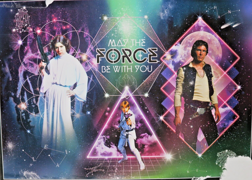 Buffalo May The Force Be With You Puzzle 500PCS Han Solo Princess Lela Luke New - Picture 3 of 8