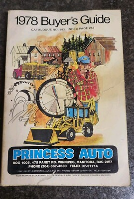 #ad 1978 Princess Auto Buyers Guide Catologue Nice Condition C $20.00