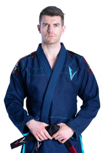 Vector Brasileño Jiu Jitsu BJJ Gi Kimono con Cinturón Blanco Libre Ligero - Imagen 38 de 44