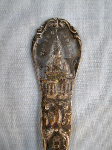 Panama Pacific Exposition 1915 Souvenir Spoon Silverplate Niagara Falls Co (O) - Picture 2 of 7