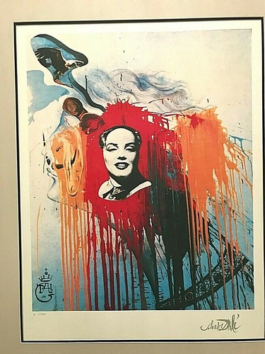 SALVADOR DALI Marilyn Monroe-Mao Limited Edition Lithograph #214/500 Matted - Picture 4 of 8