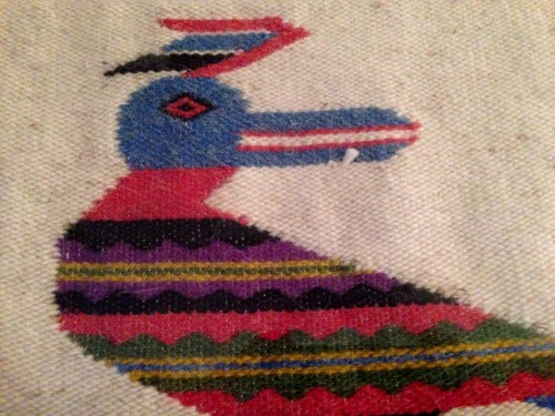 Framed Handwoven Textile Weaving THUNDERBIRD ART? - Picture 3 of 8