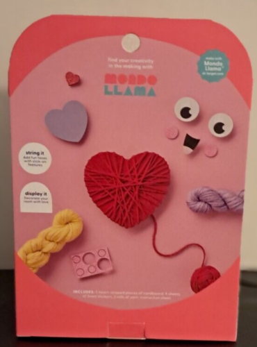 MONDO LLAMA BUILD YOUR OWN STRING ART HEARTS KIT C4 7610 - Picture 2 of 2