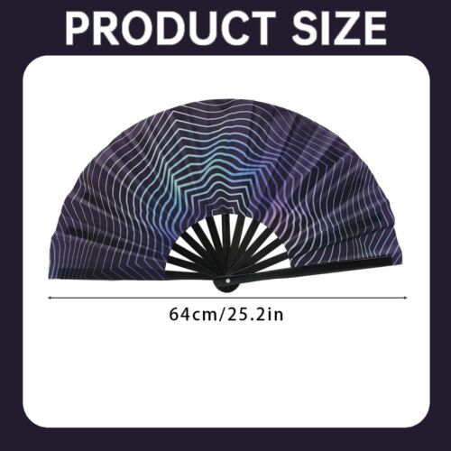 Boots On The Ground Hand Fan, Clack Fans For Line Dancing, Large Holographic - Picture 24 of 45