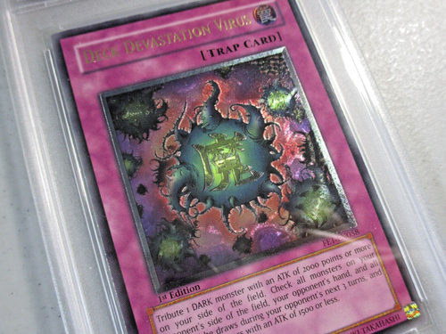 PSA 8 Deck Devastation Virus FET-EN058 1st Ed Ultimate Rare YuGiOh English 2005 - Picture 3 of 6