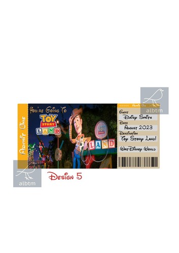 Walt Disney World ticket - PERSONALISED! boarding pass surprise reveal ticket - Picture 13 of 25