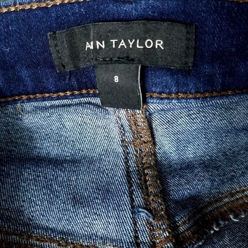 ANN Taylor The Skinny Jeans Women's size 8 Blue - Picture 3 of 9