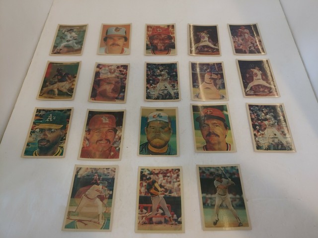 Vintage 1986 Triple Action Sportflics 18 Different Baseball Cards EBay