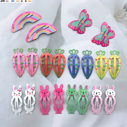 20Pcs Cute Cartoon Animal Fruit Hair Clip for Baby Girls Hair Accessories Sweet