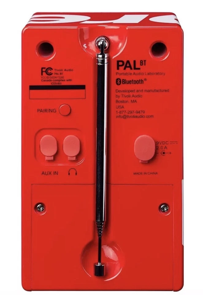 Altavoz Supreme Tivoli Pal BT Rojo - Nuevo Foto 2 de 2