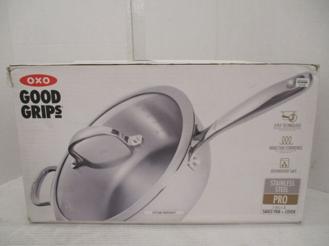 OXO Good Grips Tri-Ply Stainless Steel Pro 3.5QT Covered Saucepan
