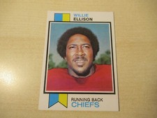 1973 TOPPS FOOTBALL WILLIE ELLISON #205 CHIEFS HIGH GRADE SETBREAK FREE SHIPPING