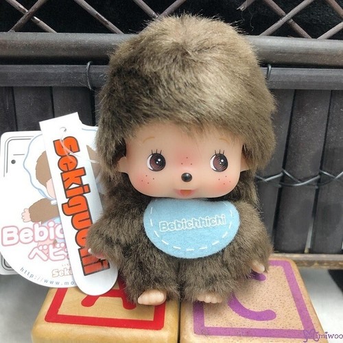260638 Monchhichi Baby Bebichhichi SS Size Big Head Mascot Keychain ~ Boy