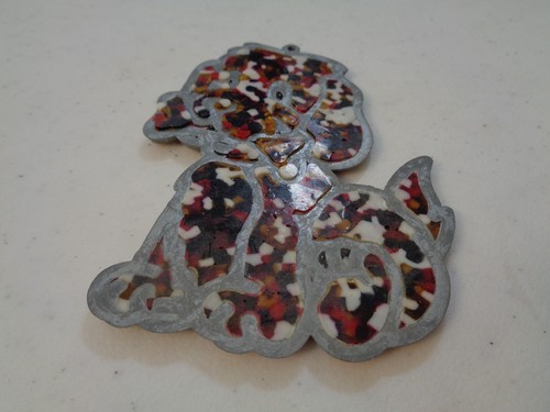 Ungewöhnlich aussehender Hund Sonnenfänger Ornament Handarbeit 4" hoch N7 - Bild 4 von 5