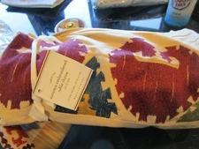 Pottery Barn Autumn embroidered Fall  TABLE THROW 50" New w tag