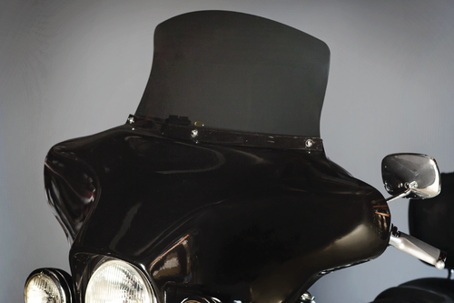 Harley Davidson Batwing Fairing Recurve Windshield Flat Top Gold Series Acrylic - Picture 16 of 53