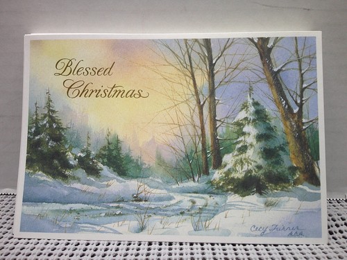 Christmas Card & Envelope Lot of 16 Blessed Christmas Joyfully Yours DaySpring - Picture 4 of 5