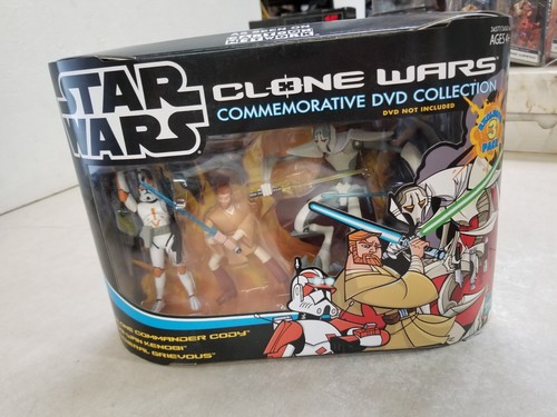 Star Wars Clone Wars Commemorative Collection Obi-Wan Commander Cody Grievous - Picture 1 of 3