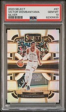 2023 Panini Select #87 Victor Wembanyama Silver Prizm PSA 10