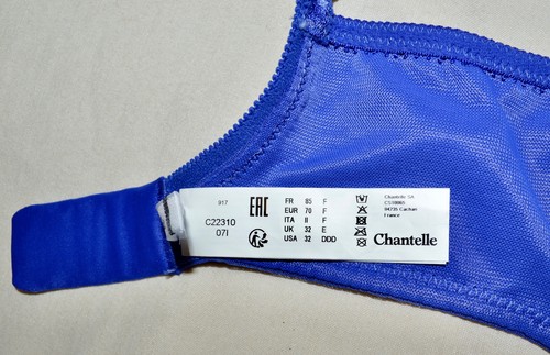 Chantelle Parisian Allure ungefütterter Plunge BH 2231 kobaltblau 32DDD (F) - Bild 16 von 23