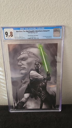 2021 IDW STAR WARS HIGH REPUBLIC ADV ANNUAL 2021 DUDE BOOKS SKETCH VAR CGC 9.8 - Picture 1 of 3
