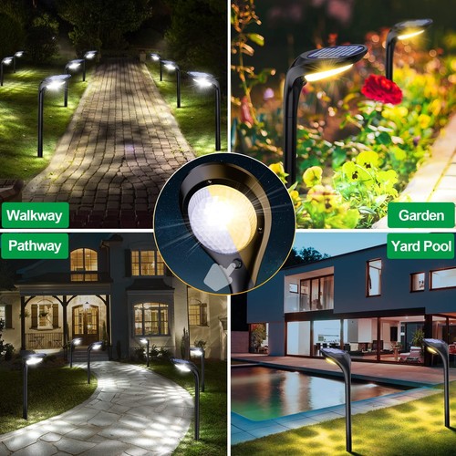 Solar Pathway Lights- 4 Pack Solar Outdoor Lights Waterproof Landscape Lighti... - Picture 2 of 9