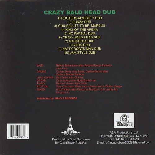 King Tubby - Crazy Bald Head Dub (Vinyl LP - 2015 - US - Original) - Bild 2 von 3