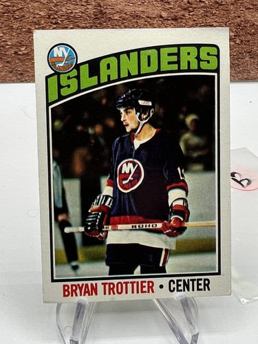 1976-77 Topps Bryan Trottier RC New York Islanders #115 (B1) - Afbeelding 1 van 2