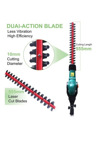 Electric Cutter for Hedges, Bushes & Shrubs Cuts Up to 16mm 4 position pivoting - Picture 4 of 9