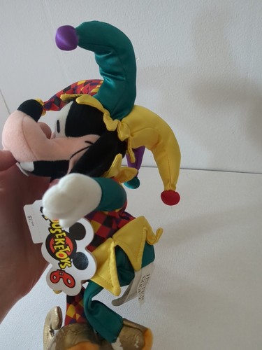 Jester Goofy Plush Bean Bag Mouseketoys Disney w/ Tags READ - Picture 2 of 4