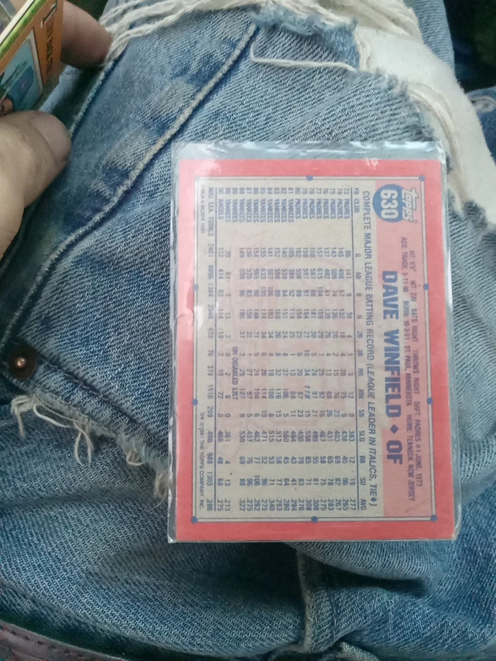 Topps 40s Baseball Card 1991 Dave Winfield Angels #640 - Image 3 of 4