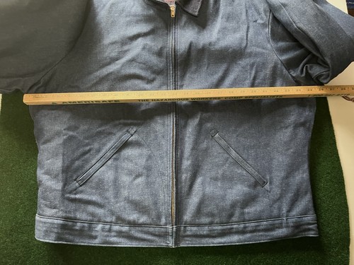 Vintage Gr. 46 Big Ben by Wrangler Jeansdecke gefütterte Jacke Cordkragen USA - Bild 11 von 19