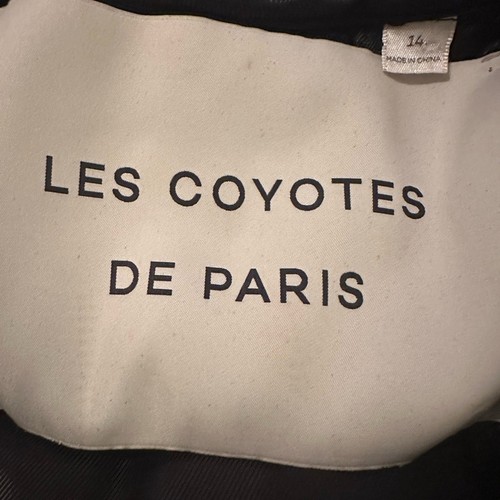 Les Coyotes de Paris Girls Leopard Print Puffer Jacket Sz 14 Winter Snow Skiing - Picture 10 of 11
