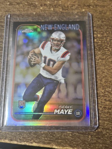 2024 Topps Chrome - Rookies Drake Maye #203 Refractor (RC)