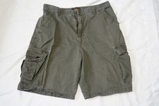 Men's Y2K Route 66 Olive Green 6 pocket Cargo Shorts size 36