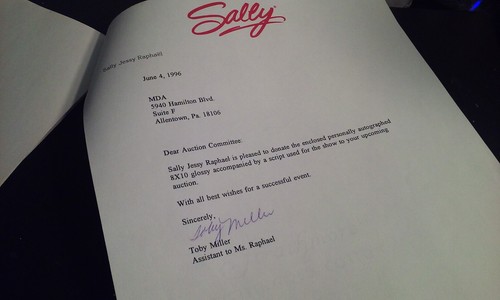 1996 Sally J Raphael show script Deidre Hall signed autographed 10pages no photo - Picture 3 of 4