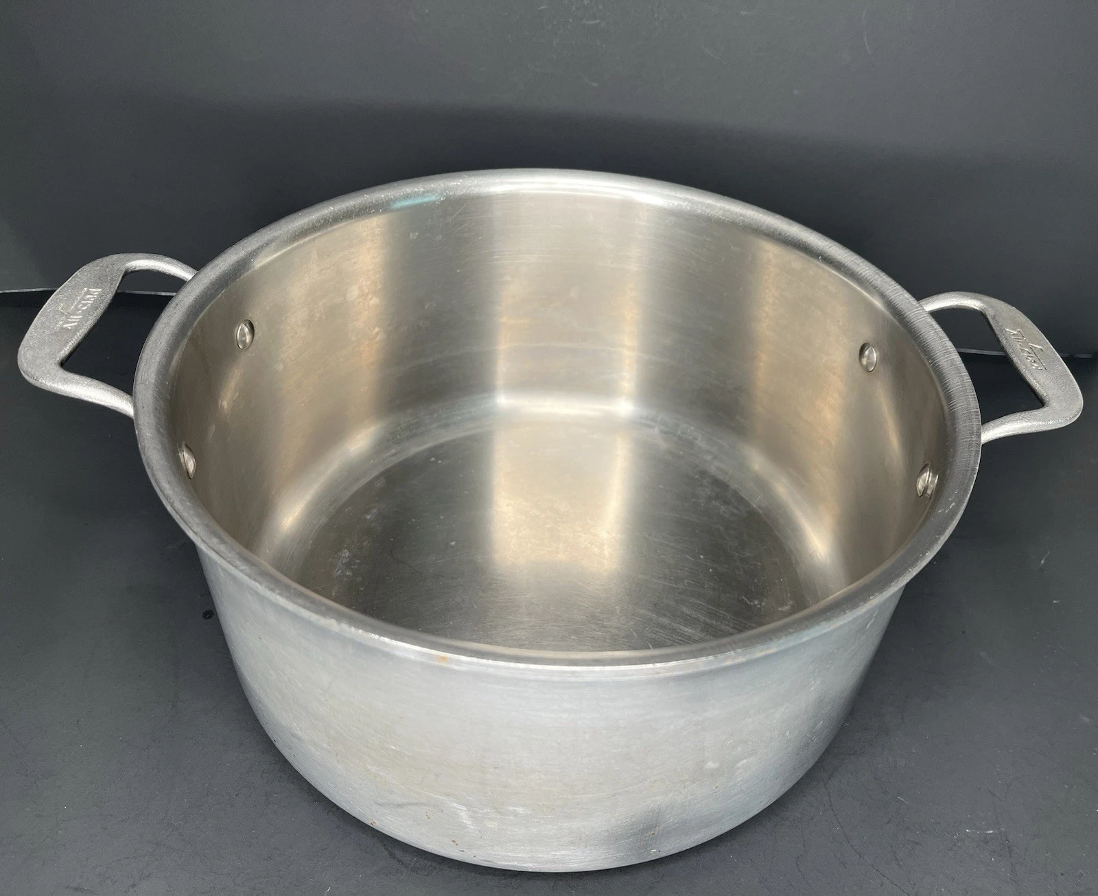 Vintage 8 Quart All Clad Master Chef Metal Crafters 508 Pan Pot No Lid READ