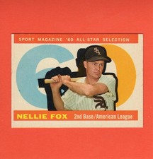 1960 Topps #555 Nellie Fox AS VG+ Very Good Plus Chicago White Sox #35147