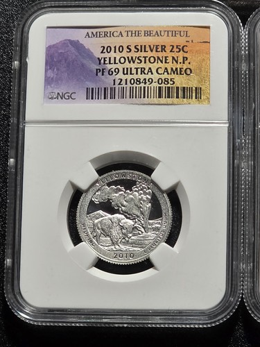 2010 S ATB National Park Proof Silver Quarter Set 25c NGC PF69 ULTRA CAMEO#EB930 - Picture 6 of 13