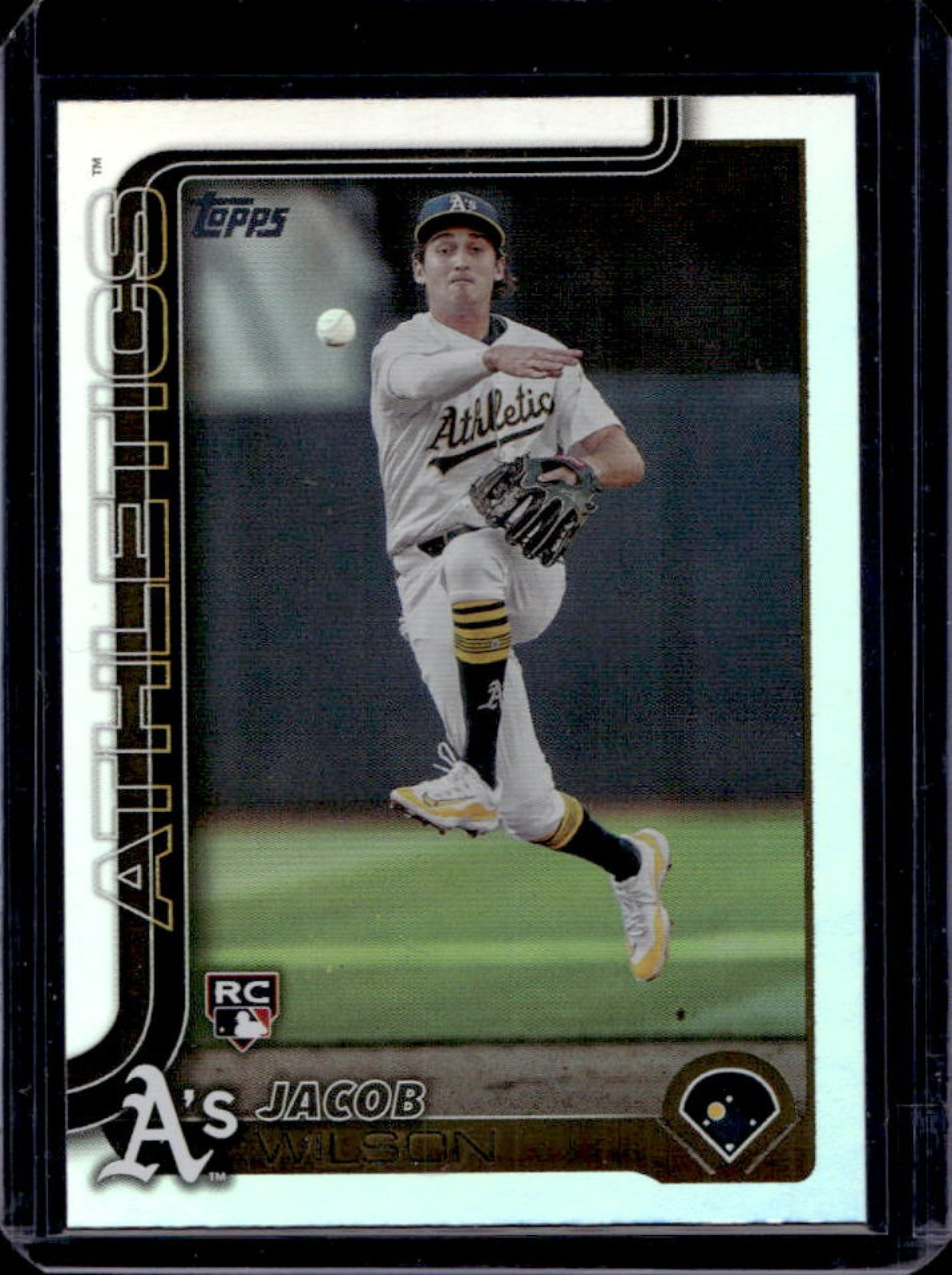 2025 Topps Jacob Wilson RC Rainbow Foilboard Rookie #314 Athletics